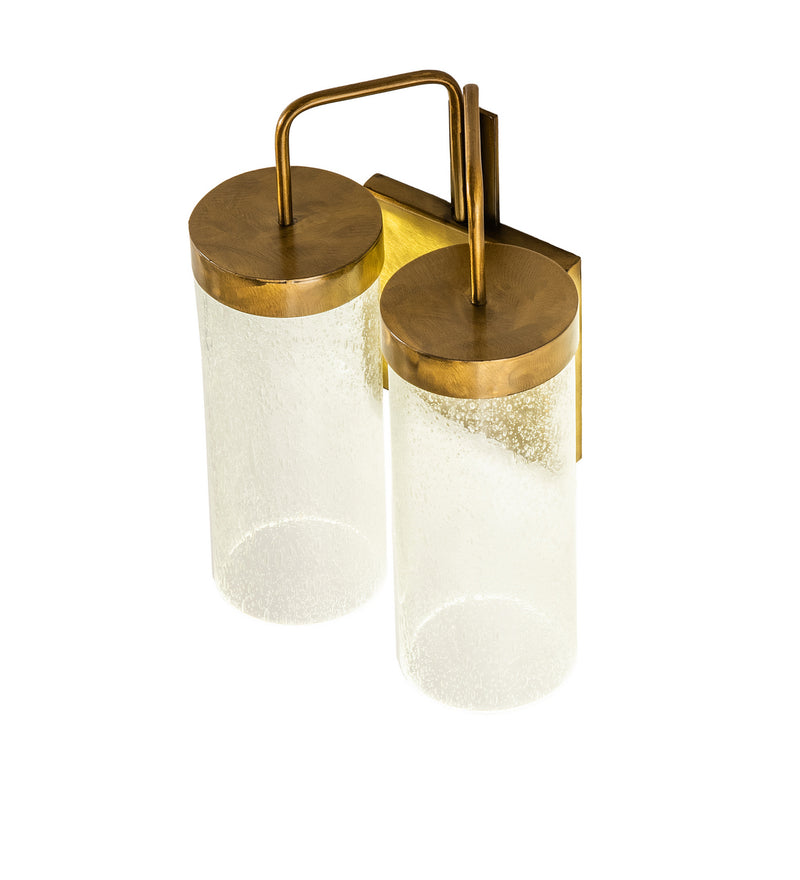 Meyda Tiffany 238863 Two Light Wall Sconce, Gold Matte