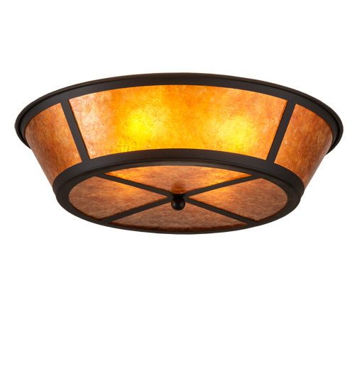 Meyda Tiffany 238879 Four Light Flushmount, Oil Rubbed Bronze