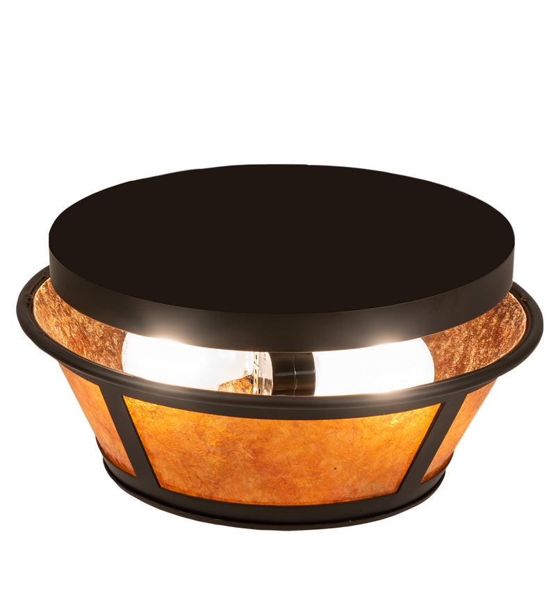 Meyda Tiffany 238880 Two Light Flushmount, Oil Rubbed Bronze
