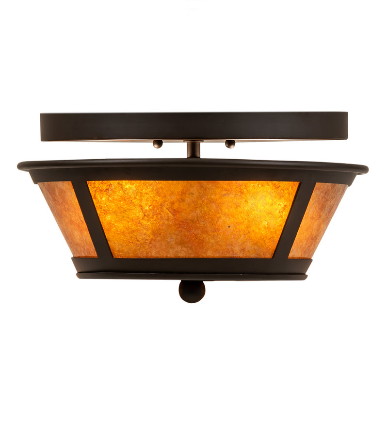 Meyda Tiffany 238880 Two Light Flushmount, Oil Rubbed Bronze
