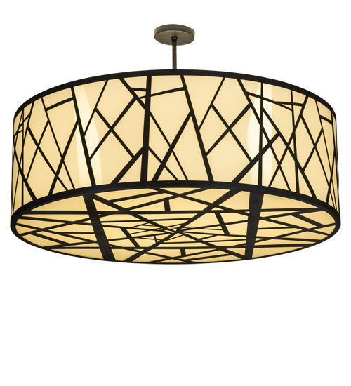 Meyda Tiffany 238911 Eight Light Pendant, Wrought Iron