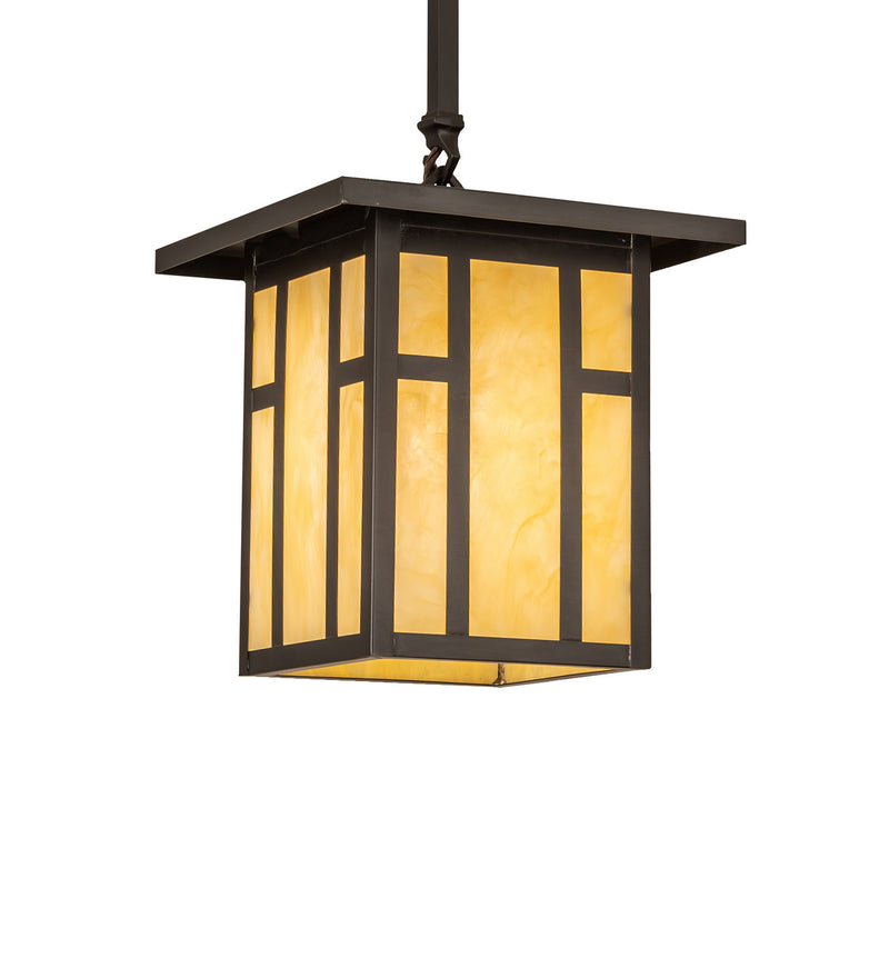 Meyda Tiffany 238957 One Light Pendant, Craftsman Brown