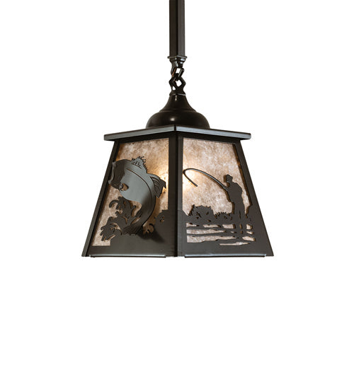 Meyda Tiffany 239060 One Light Pendant, Timeless Bronze