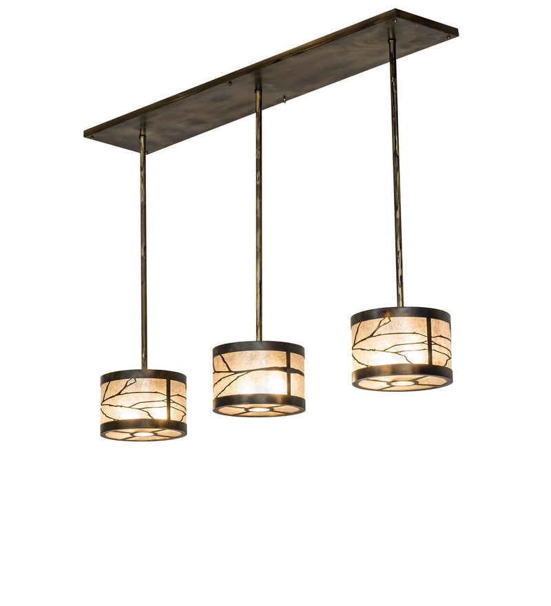 Meyda Tiffany 239167 Nine Light Pendant, Dark Burnished Antique Copper