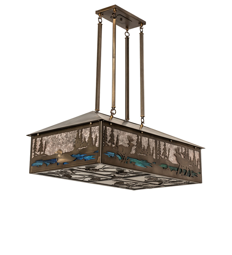 Meyda Tiffany 239173 Eight Light Pendant, Antique Copper