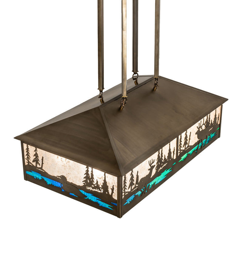 Meyda Tiffany 239173 Eight Light Pendant, Antique Copper