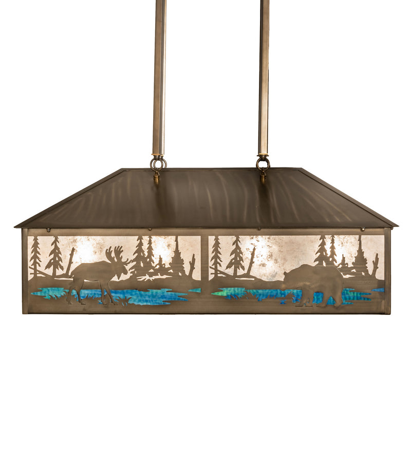 Meyda Tiffany 239173 Eight Light Pendant, Antique Copper