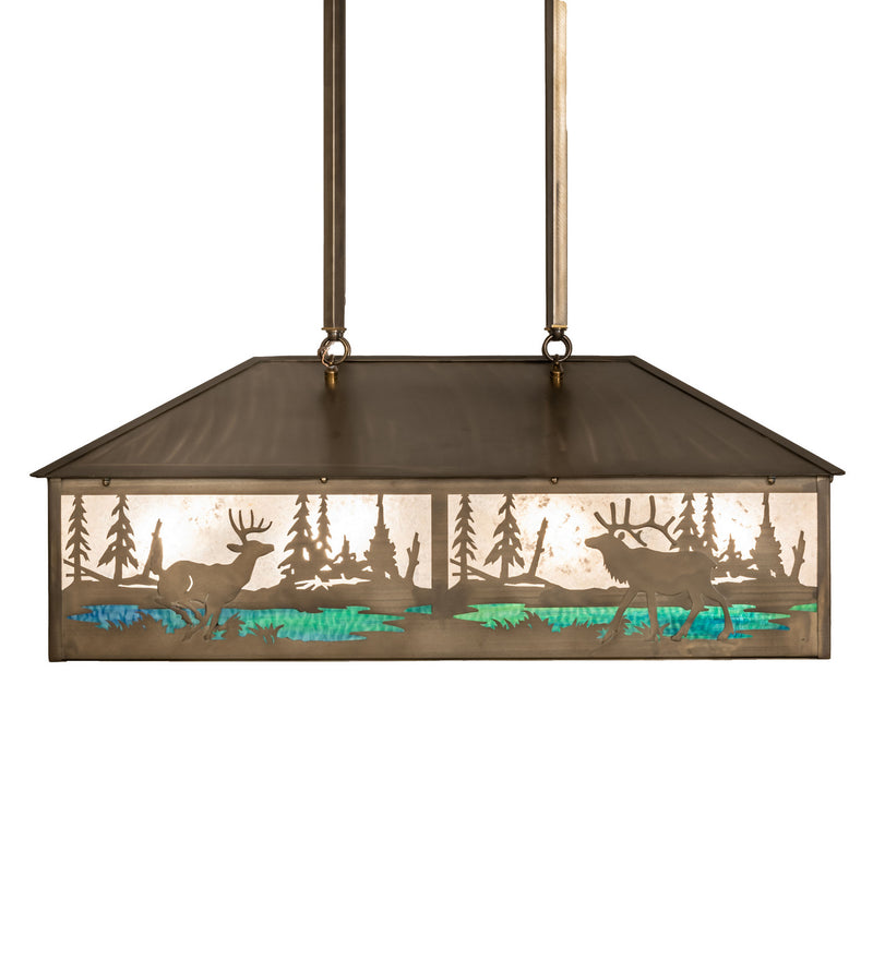 Meyda Tiffany 239173 Eight Light Pendant, Antique Copper