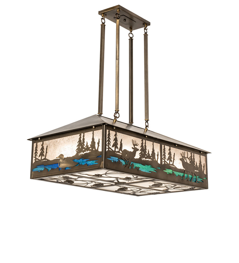 Meyda Tiffany 239173 Eight Light Pendant, Antique Copper