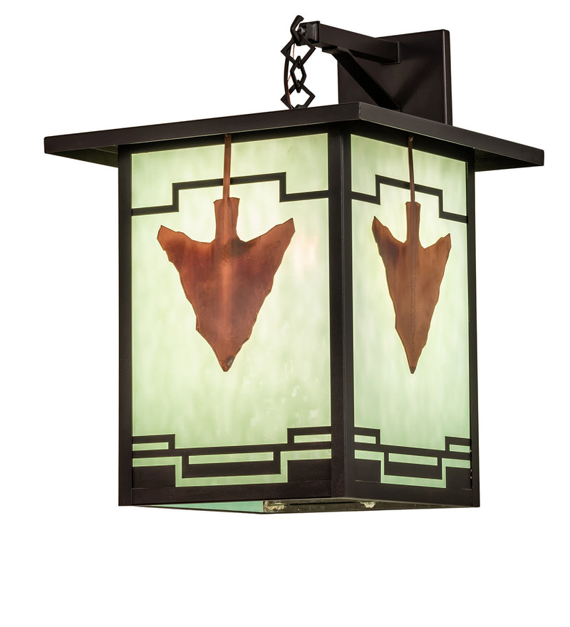 Meyda Tiffany 239207 One Light Wall Sconce, Craftsman Brown