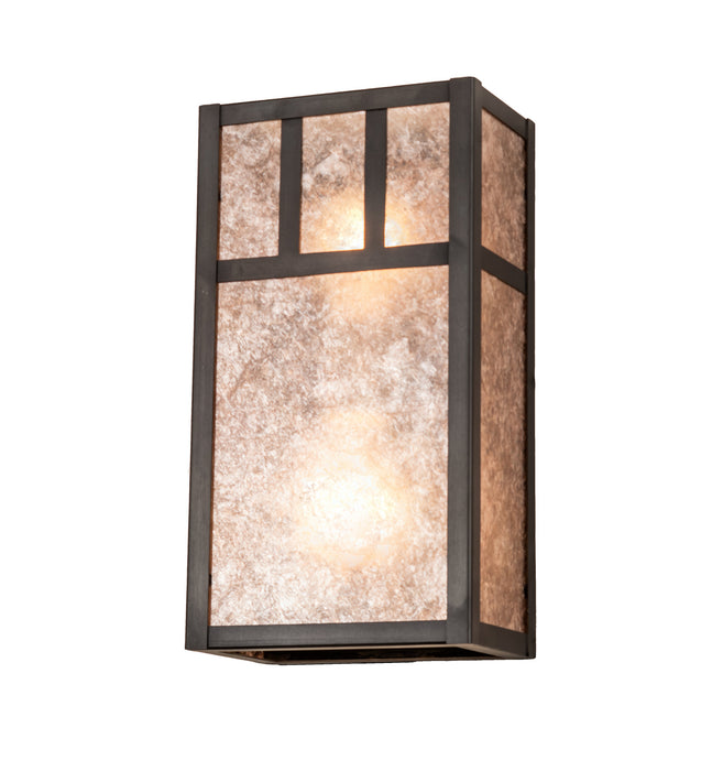 Meyda Tiffany 239366 Two Light Wall Sconce, Craftsman Brown