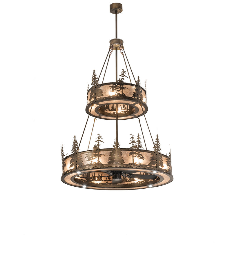 Meyda Tiffany 239525 20 Light Chandel-Air, Antique Copper