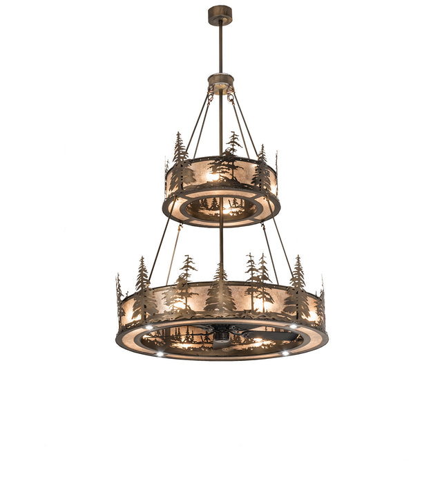 Meyda Tiffany 239525 20 Light Chandel-Air, Antique Copper