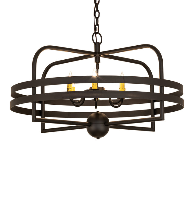 Meyda Tiffany 239586 Six Light Chandelier, Oil Rubbed Bronze