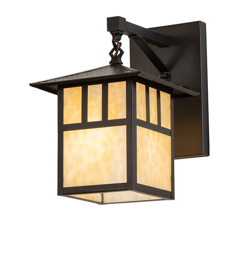 Meyda Tiffany 239611 One Light Wall Sconce, Craftsman Brown