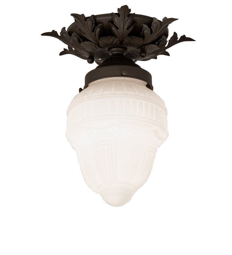 Meyda Tiffany 239969 One Light Flushmount, Oil Rubbed Bronze