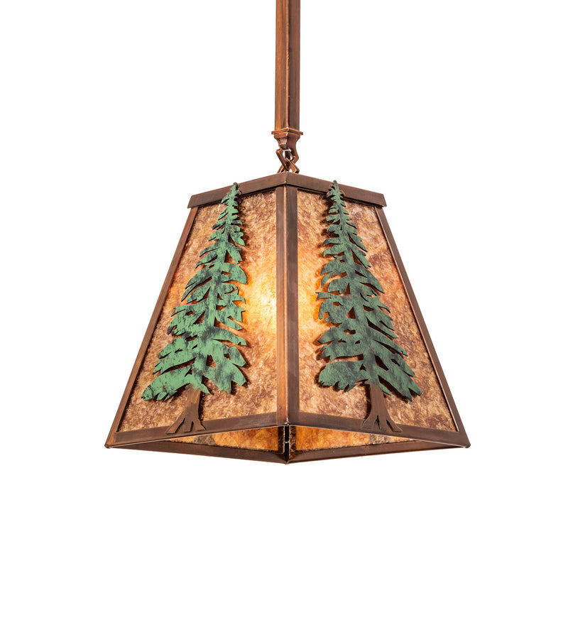 Meyda Tiffany 240017 One Light Pendant, Vintage Copper/Green