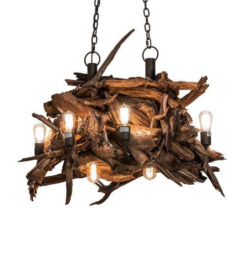Meyda Tiffany 237292 Eight Light Chandelier, Oil Rubbed Bronze