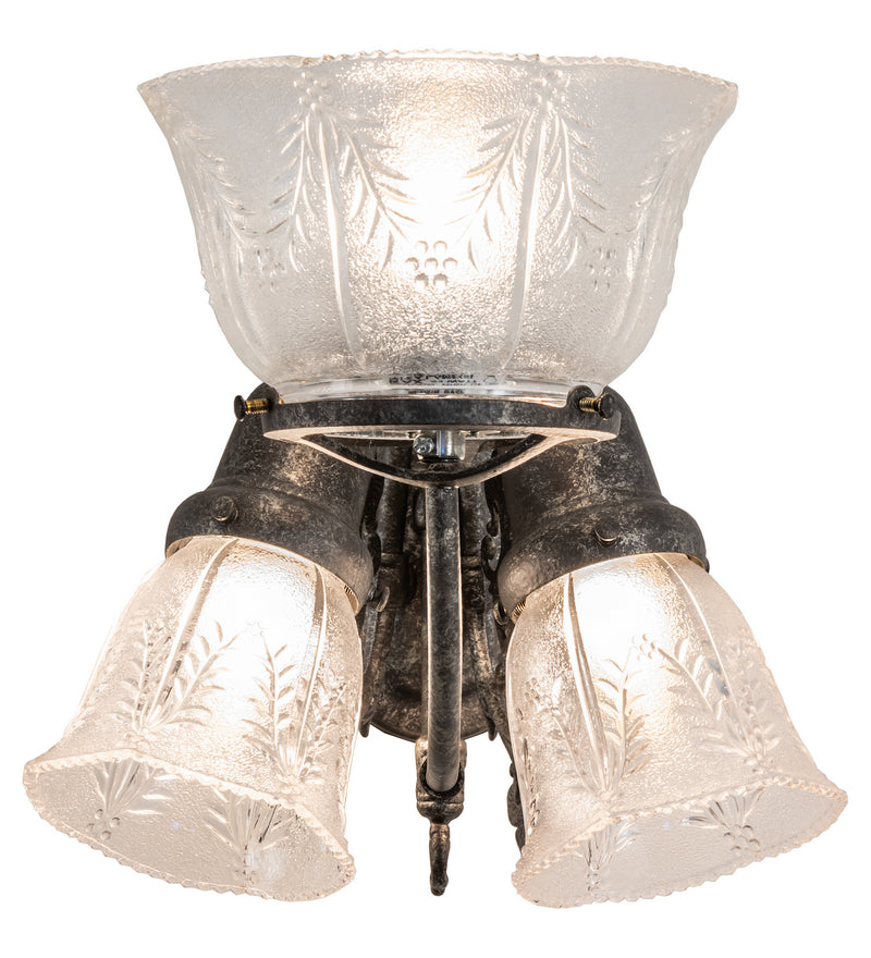 Meyda Tiffany 240031 Three Light Wall Sconce, Antique Pewter