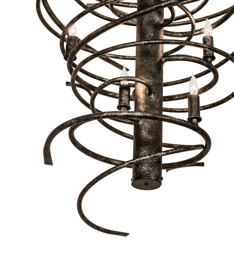 Meyda Tiffany 240052 12 Light Chandelier, Gunmetal