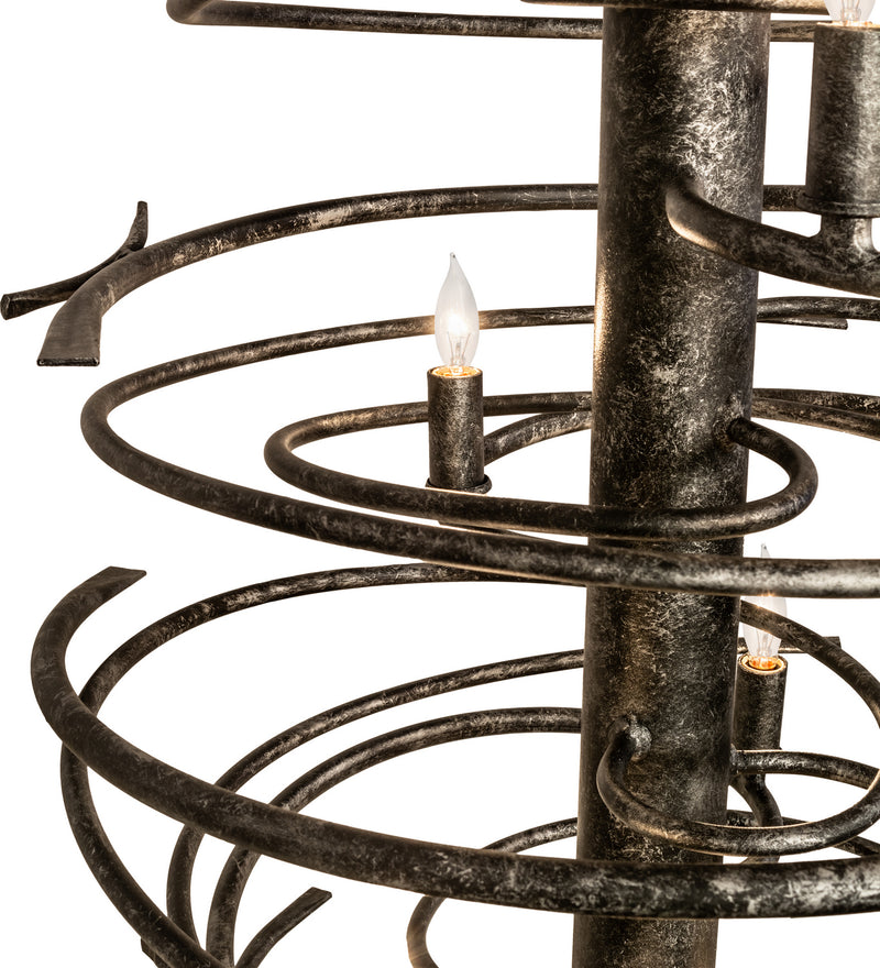 Meyda Tiffany 240052 12 Light Chandelier, Gunmetal
