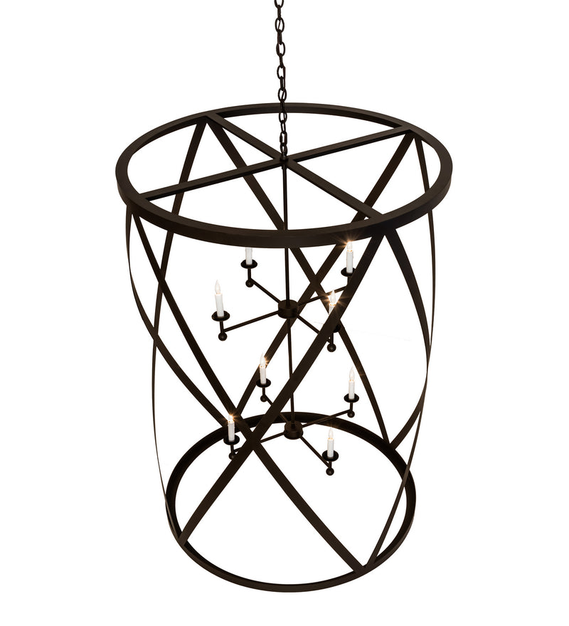 Meyda Tiffany 240271 Eight Light Pendant, Oil Rubbed Bronze