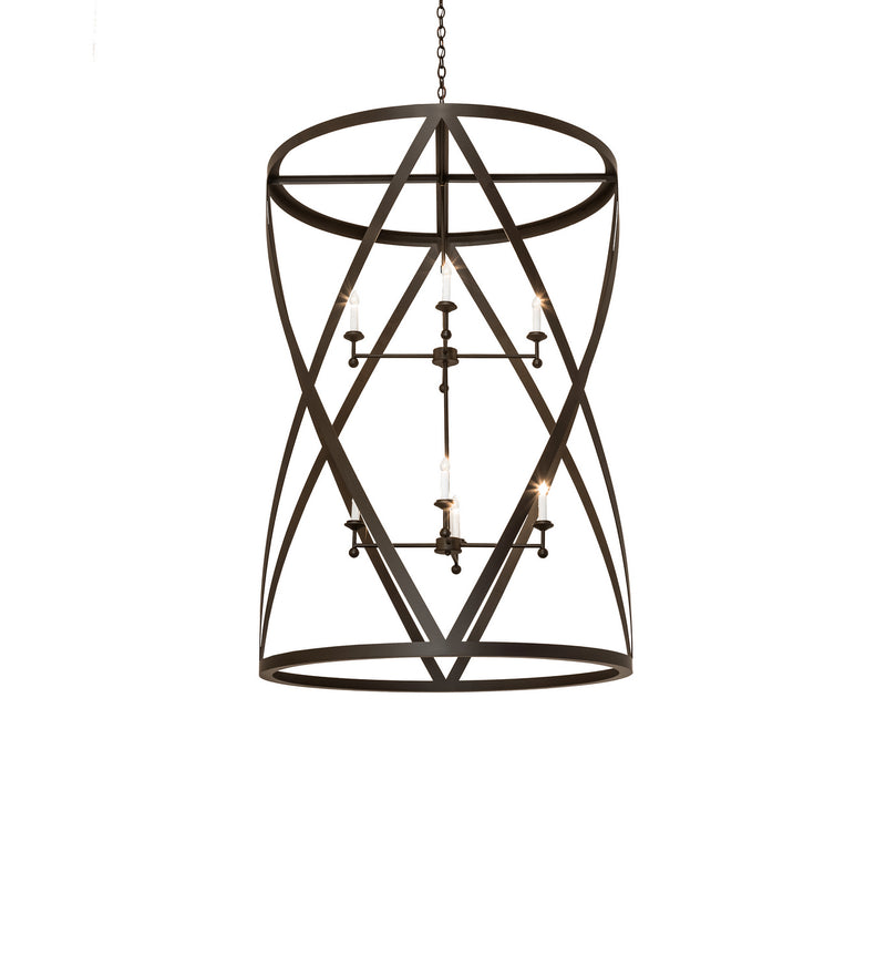 Meyda Tiffany 240271 Eight Light Pendant, Oil Rubbed Bronze