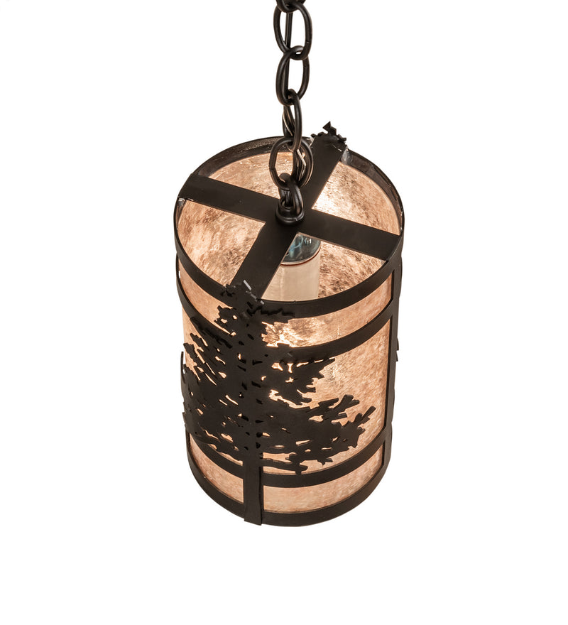 Meyda Tiffany 240371 One Light Pendant, Black Tex