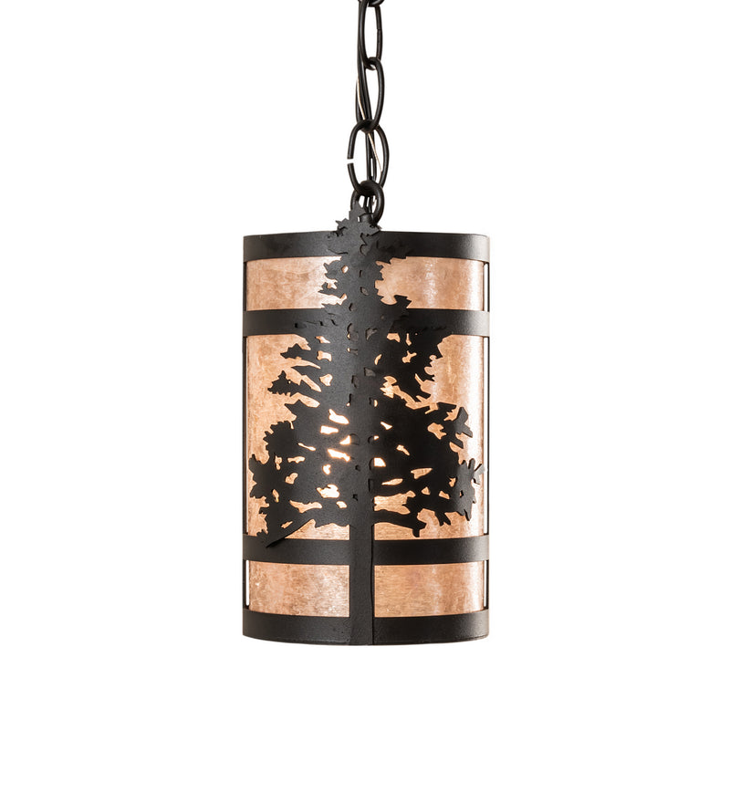 Meyda Tiffany 240371 One Light Pendant, Black Tex