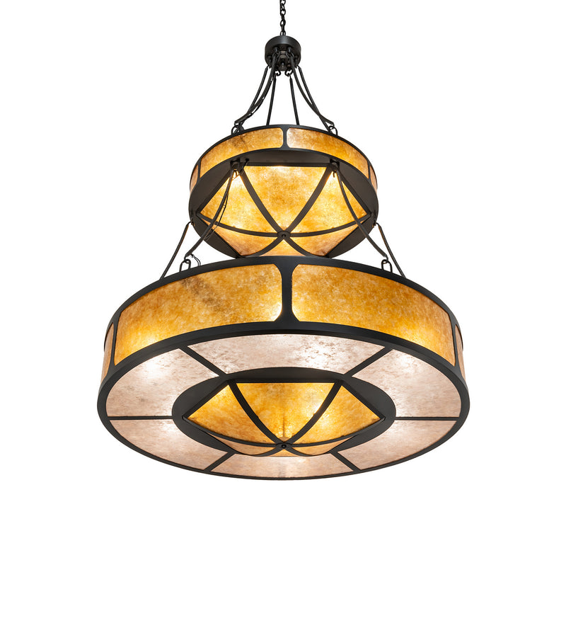 Meyda Tiffany 240509 15 Light Pendant, Wrought Iron