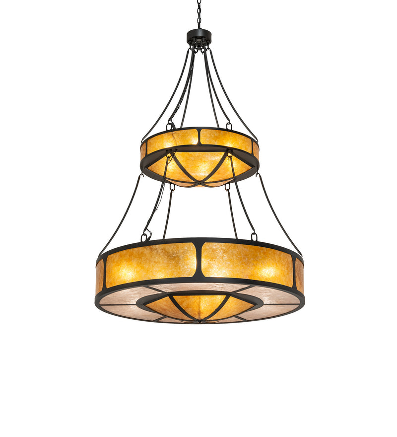 Meyda Tiffany 240509 15 Light Pendant, Wrought Iron