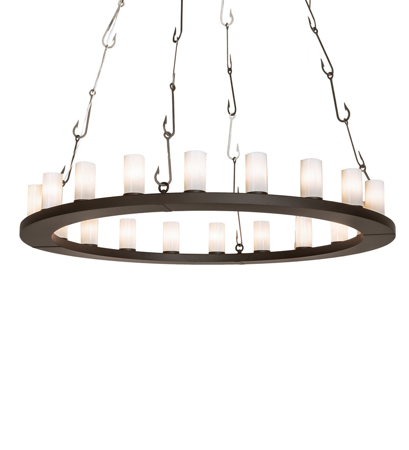 Meyda Tiffany 240760 LED Chandelier, Oil Rubbed Bronze/Industrial Steel