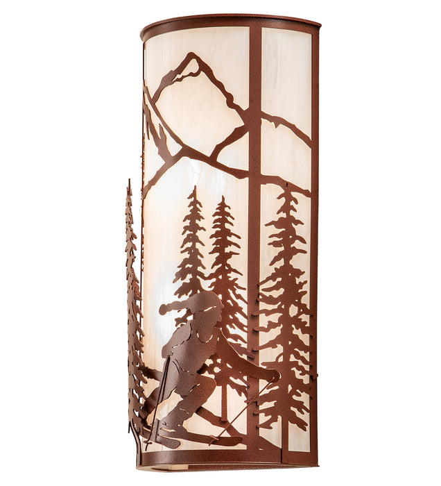 Meyda Tiffany 240975 Two Light Wall Sconce, Rust