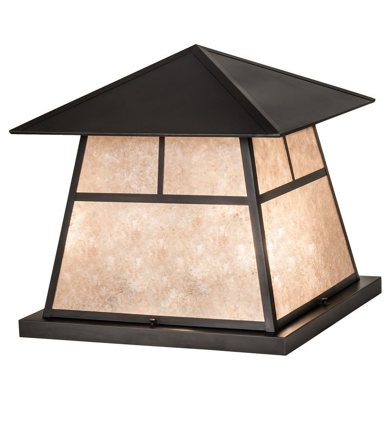 Meyda Tiffany 241008 Four Light Pier Mount, Craftsman Brown