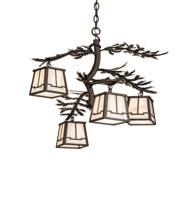 Meyda Tiffany 241046 Four Light Chandelier, Oil Rubbed Bronze