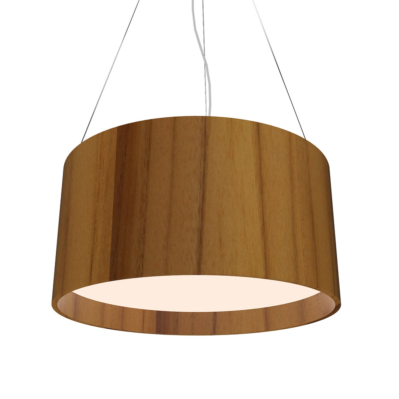 Accord Lighting 214.12 Three Light Pendant, Teak