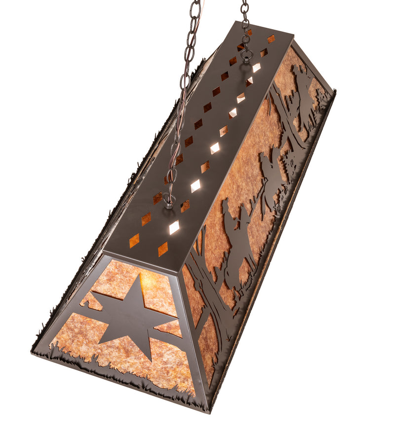 Meyda Tiffany 241153 Six Light Pendant, Timeless Bronze