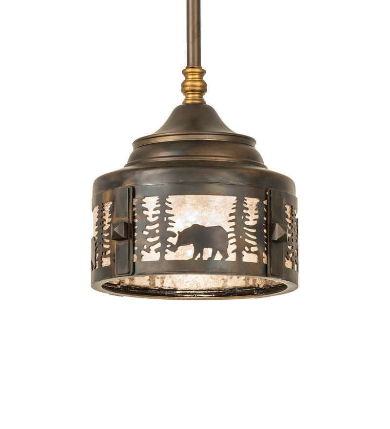 Meyda Tiffany 241269 One Light Pendant, Light Burnished Antique Copper