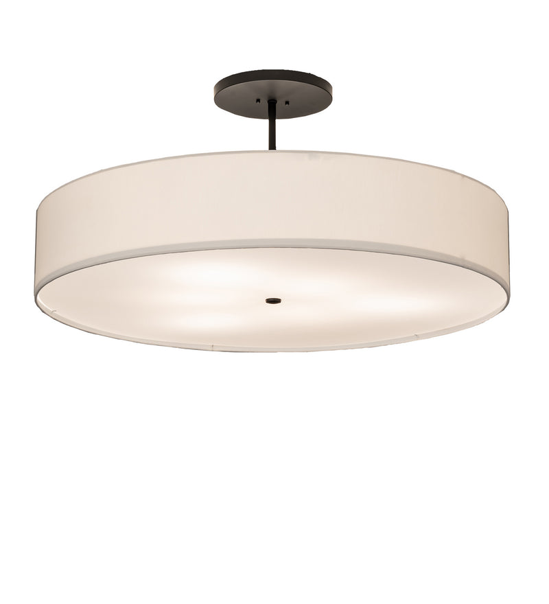 Meyda Tiffany 241294 Six Light Semi-Flushmount, Flat Black