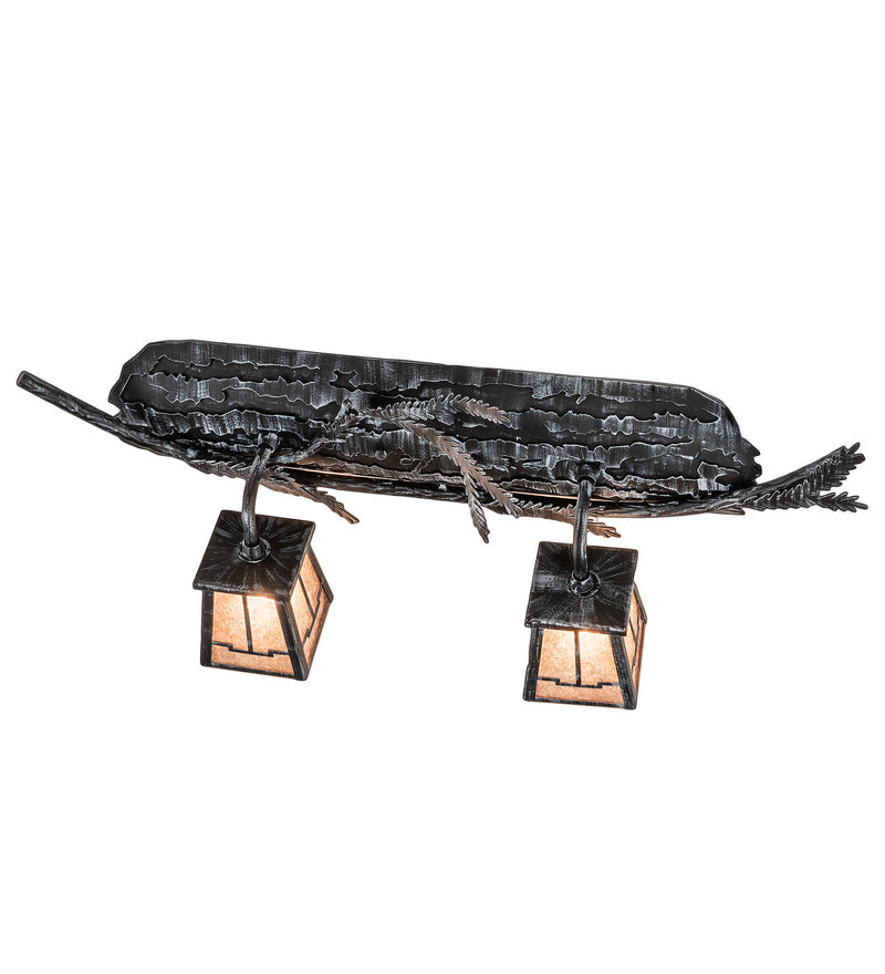 Meyda Tiffany 241338 Two Light Vanity, Silver Mica