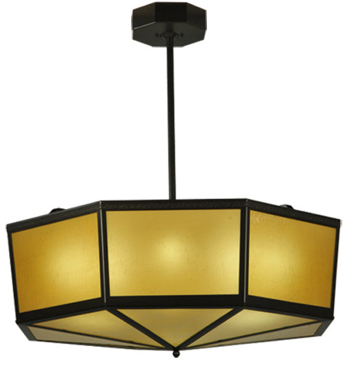 Meyda Tiffany 241396 LED Semi-Flushmount, Timeless Bronze