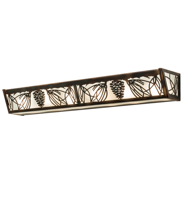 Meyda Tiffany 241417 Six Light Vanity, Light Burnished Antique Copper