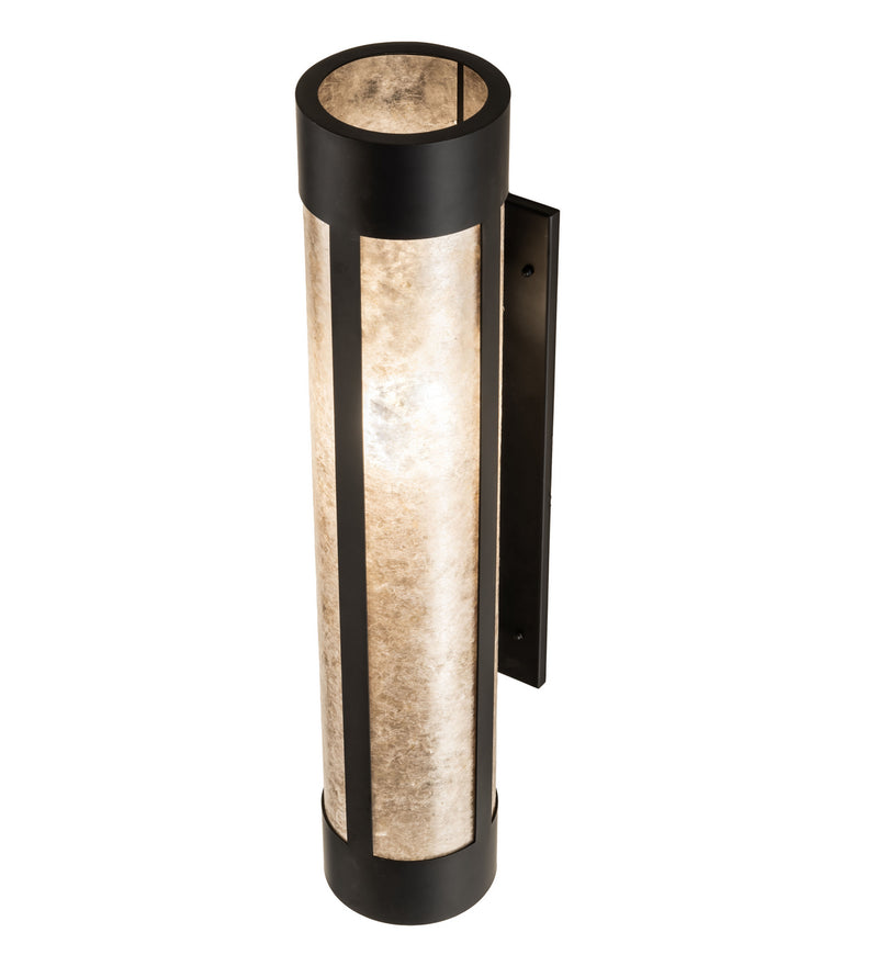 Meyda Tiffany 241475 One Light Wall Sconce, Silver Mica