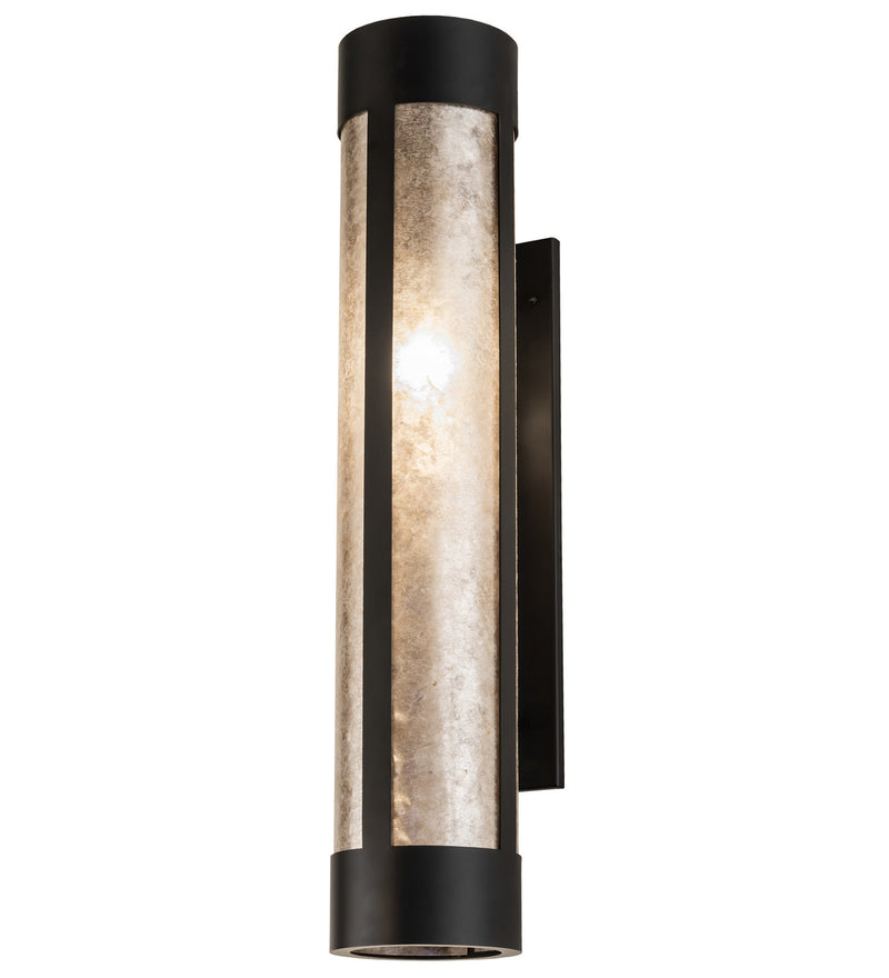 Meyda Tiffany 241475 One Light Wall Sconce, Silver Mica