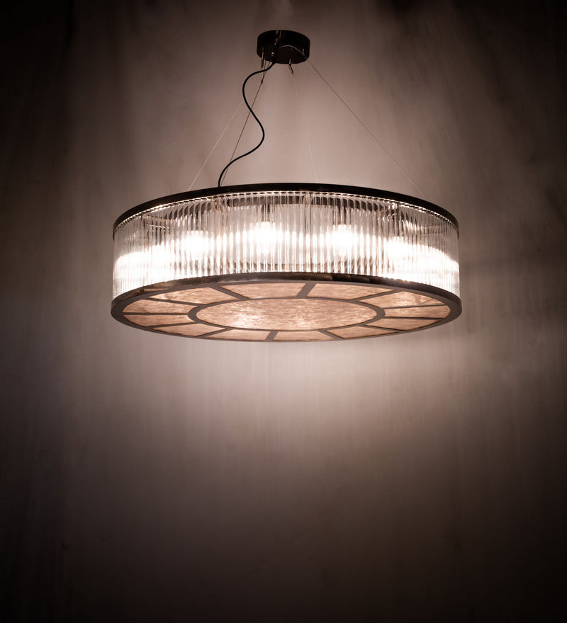 Meyda Tiffany 241565 12 Light Pendant, Transparent Pastel Black