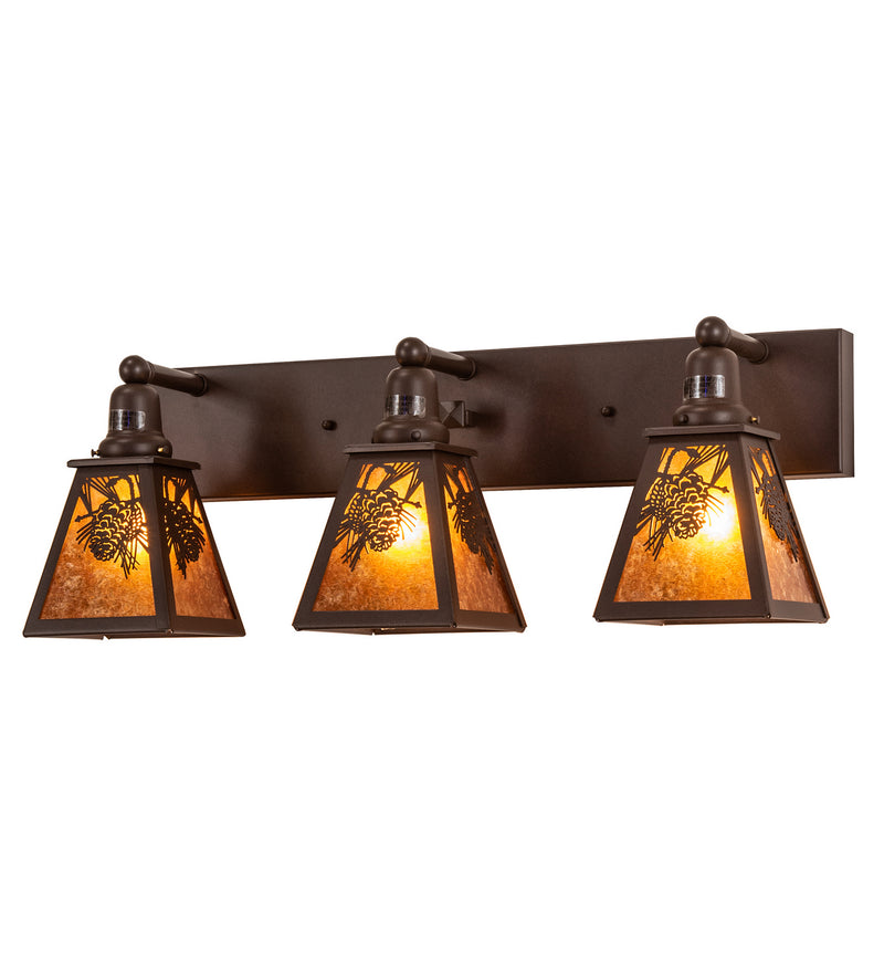 Meyda Tiffany 241799 Three Light Vanity, Cafe Noir