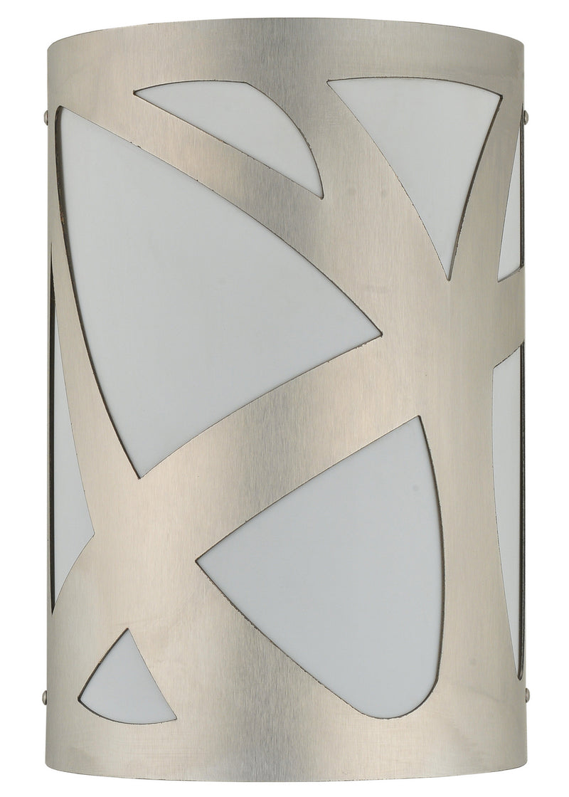 Meyda Tiffany 241879 Two Light Wall Sconce, Brushed Stainless Steel