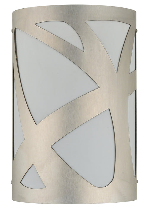 Meyda Tiffany 241879 Two Light Wall Sconce, Brushed Stainless Steel