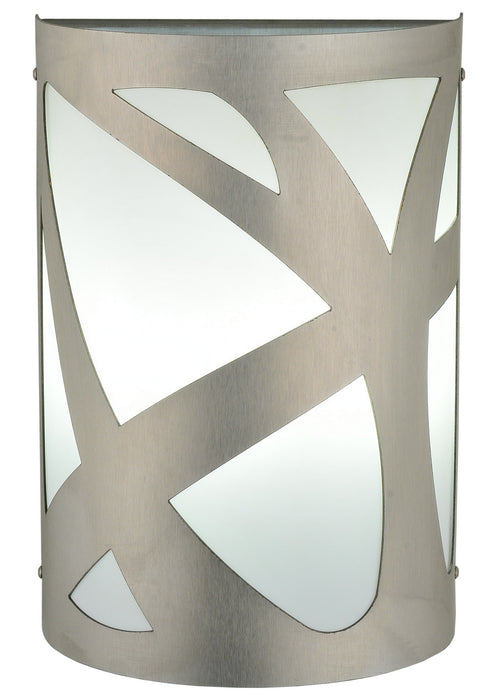 Meyda Tiffany 241879 Two Light Wall Sconce, Brushed Stainless Steel