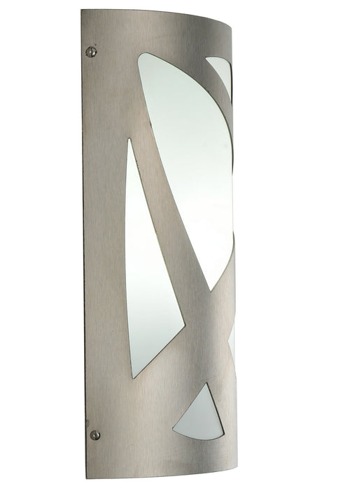 Meyda Tiffany 241879 Two Light Wall Sconce, Brushed Stainless Steel